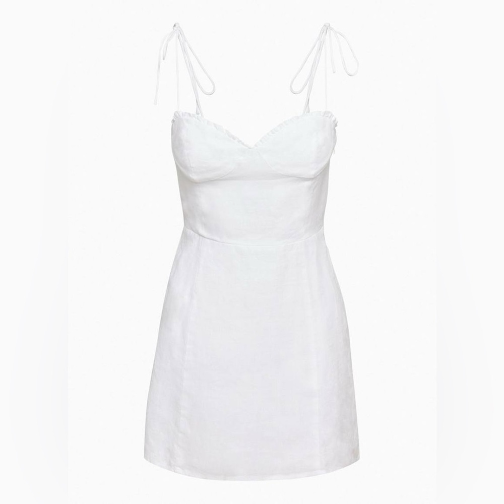 Wilfred Fable Linen Dress in matte pearl size 4 - Picture 3 of 11